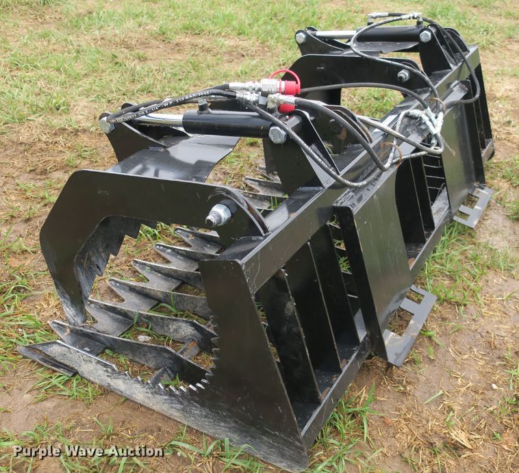 image for item EA9327 75"W skid steer grapple bucket