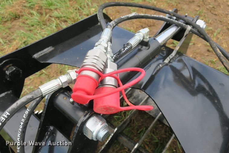 image for item EA9327 75"W skid steer grapple bucket