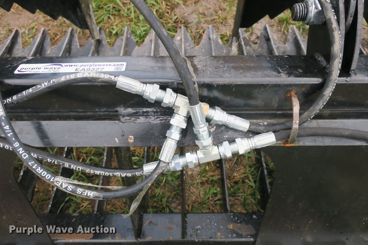 image for item EA9327 75"W skid steer grapple bucket