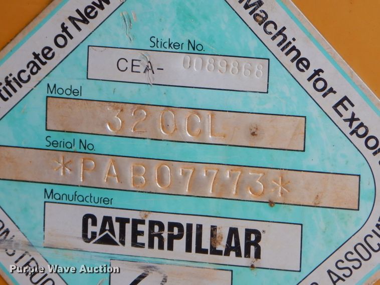 image for item ED9468 2007 Caterpillar 320C L excavator
