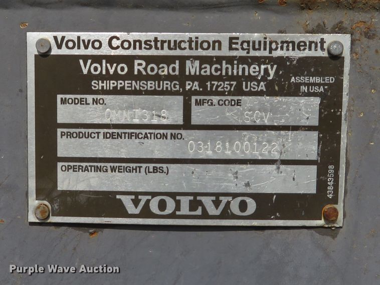image for item EV9659 2011 Volvo PF-6170 paver