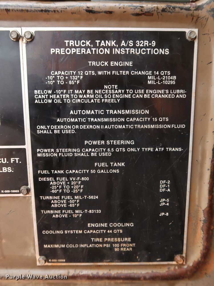 image for item FE9692 1982 Mack DM492S tank truck