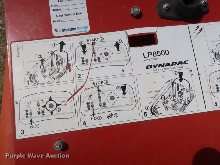 image for item FE9693 2011 Dynapac LP8504 trench compactor