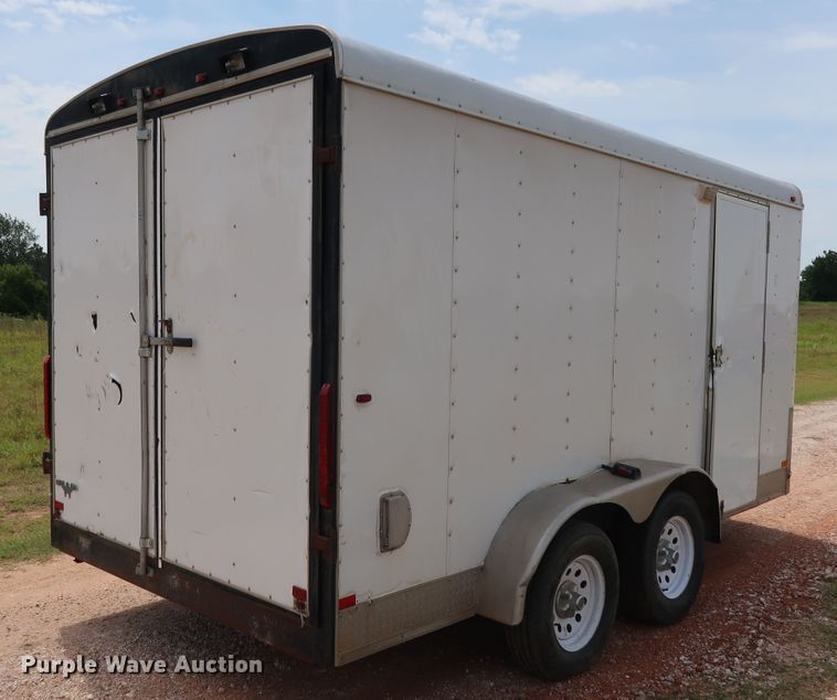 image for item FE9697 Shop built enclosed cargo trailer