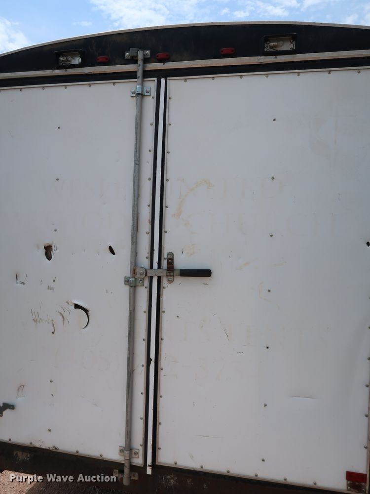 image for item FE9697 Shop built enclosed cargo trailer