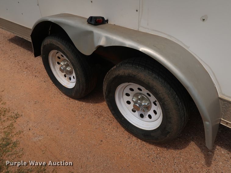 image for item FE9697 Shop built enclosed cargo trailer