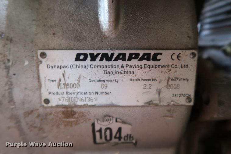 image for item FQ9225 2008 Dynapac LT6000 plate compactor