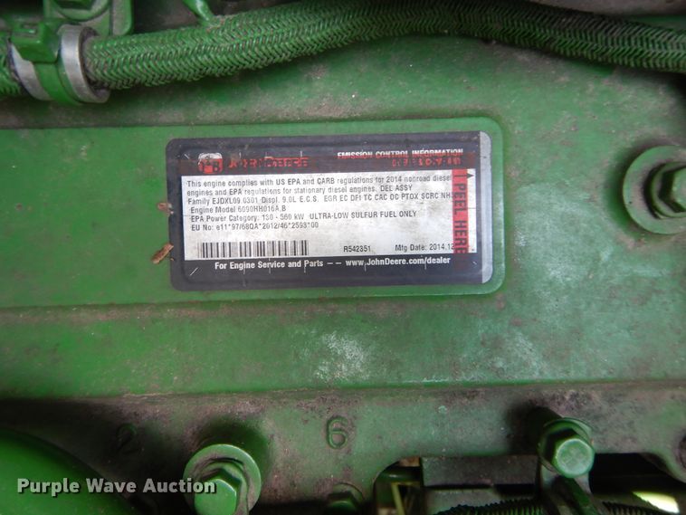 image for item DC0235 2015 John Deere S670 STS RWA combine