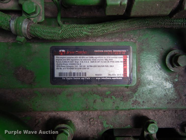 image for item DC0237 2015 John Deere S670 STS RWA combine