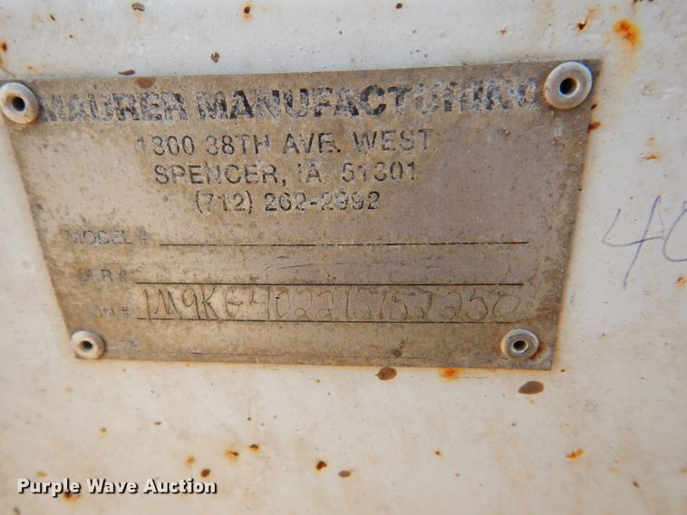 image for item DC5098 2001 Maurer double hopper bottom grain trailer