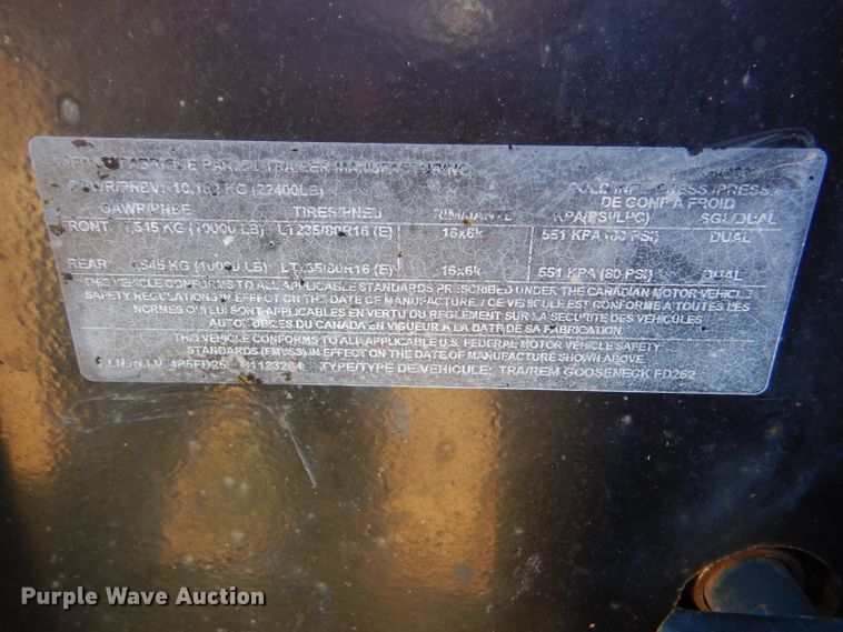 image for item DC5104 2008 PJ equipment trailer