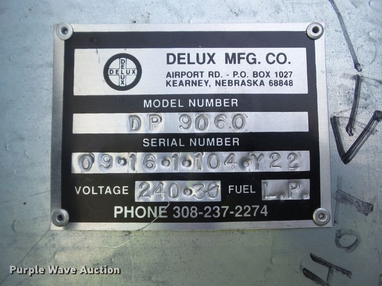 image for item DF0773 Delux DP9060 continuous flow grain dryer