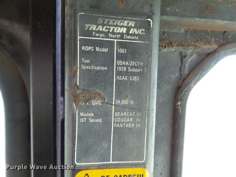 image for item DF0776 1979 Steiger Panther III ST310 4WD tractor