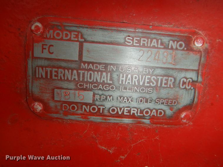 image for item DG4803 1948 International Farmall C tractor