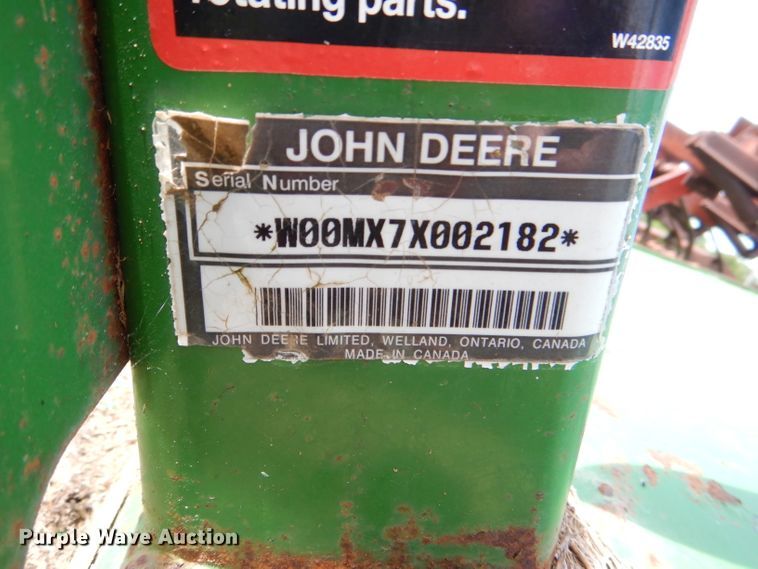 image for item FP9066 John Deere MX7 rotary mower