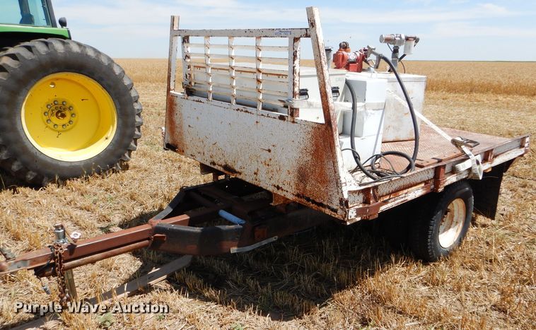 image for item FY9515 Shop built pickup flatbed trailer