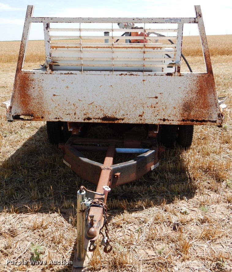 image for item FY9515 Shop built pickup flatbed trailer