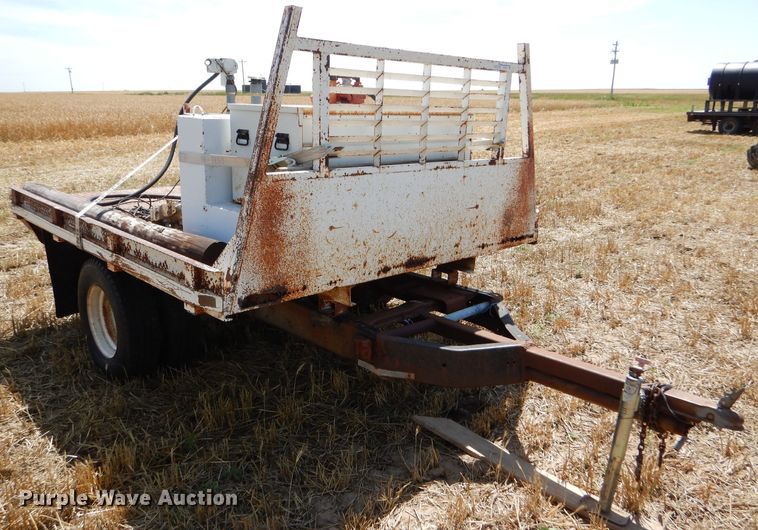 image for item FY9515 Shop built pickup flatbed trailer