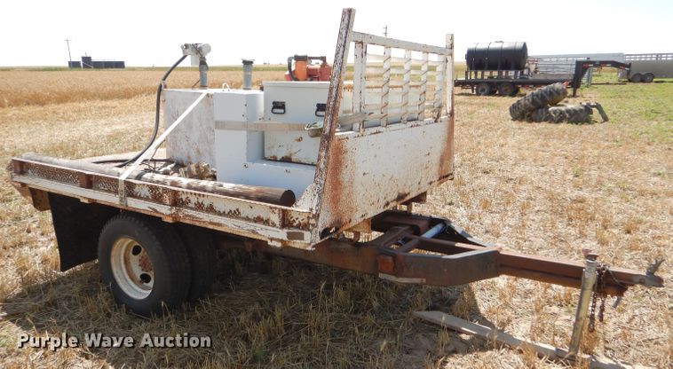 image for item FY9515 Shop built pickup flatbed trailer