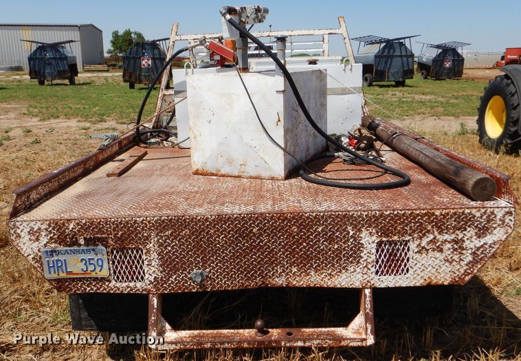 image for item FY9515 Shop built pickup flatbed trailer