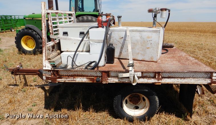 image for item FY9515 Shop built pickup flatbed trailer