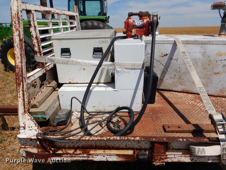 image for item FY9515 Shop built pickup flatbed trailer