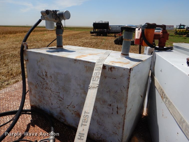 image for item FY9515 Shop built pickup flatbed trailer