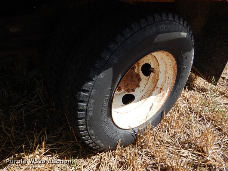 image for item FY9515 Shop built pickup flatbed trailer