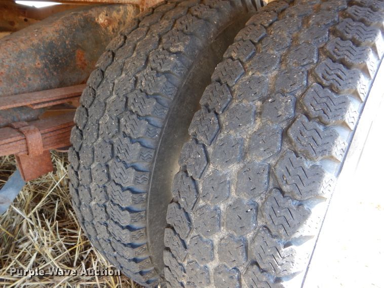 image for item FY9515 Shop built pickup flatbed trailer