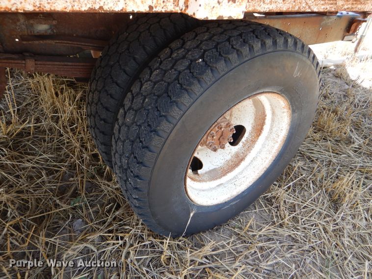 image for item FY9515 Shop built pickup flatbed trailer