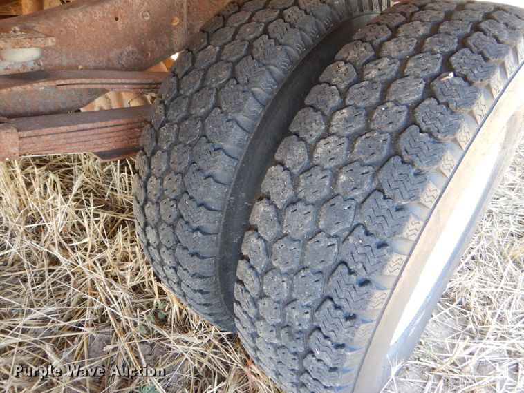 image for item FY9515 Shop built pickup flatbed trailer