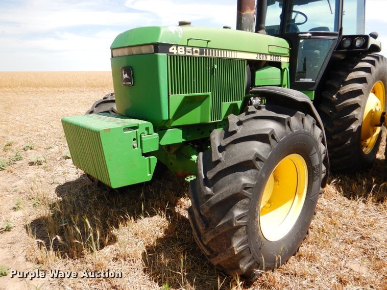 image for item FY9516 1988 John Deere 4850 MFWD tractor