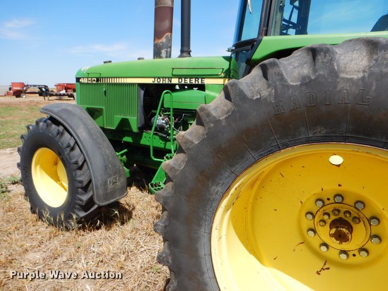 image for item FY9516 1988 John Deere 4850 MFWD tractor