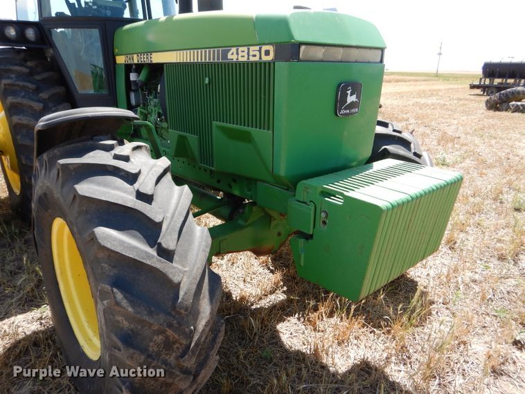 image for item FY9516 1988 John Deere 4850 MFWD tractor