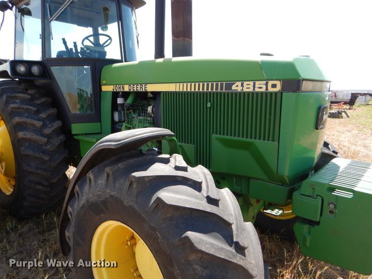 image for item FY9516 1988 John Deere 4850 MFWD tractor