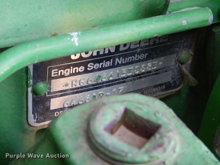 image for item FY9516 1988 John Deere 4850 MFWD tractor