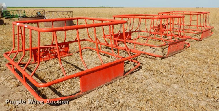 image for item FY9535 (3) Hay Monster bull hay bale feeders