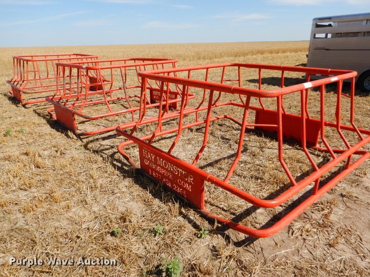image for item FY9535 (3) Hay Monster bull hay bale feeders