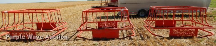 image for item FY9535 (3) Hay Monster bull hay bale feeders