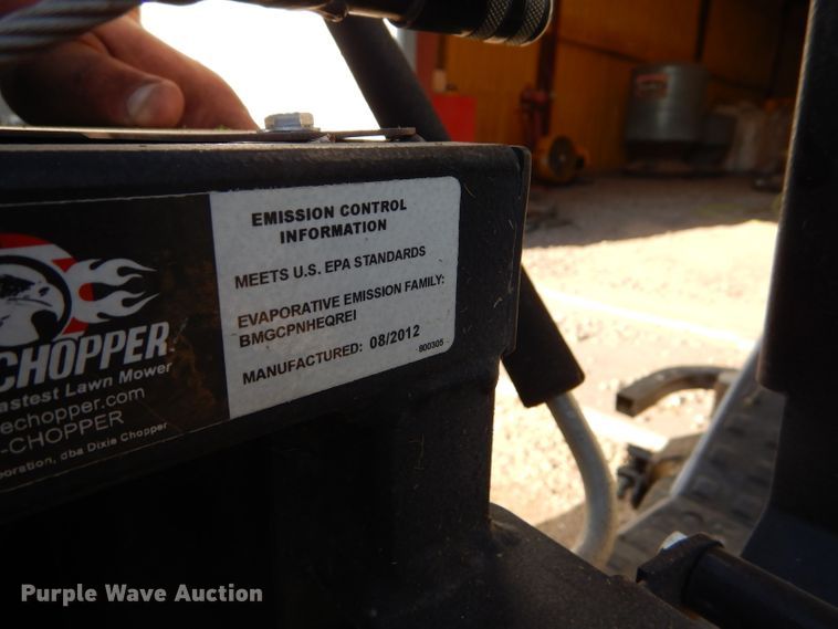 image for item FY9553 2012 Dixie Chopper Excalibur 33374 ZTR lawn mower