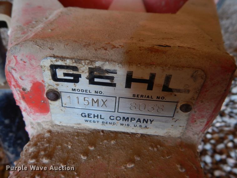 image for item FY9556 Gehl 115MX Mix-All feed mixer
