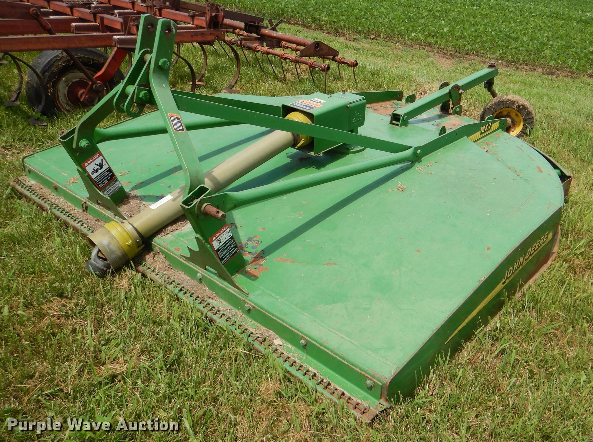 John Deere MX7 rotary mower in Gridley, KS Item FP9066 sold Purple Wave