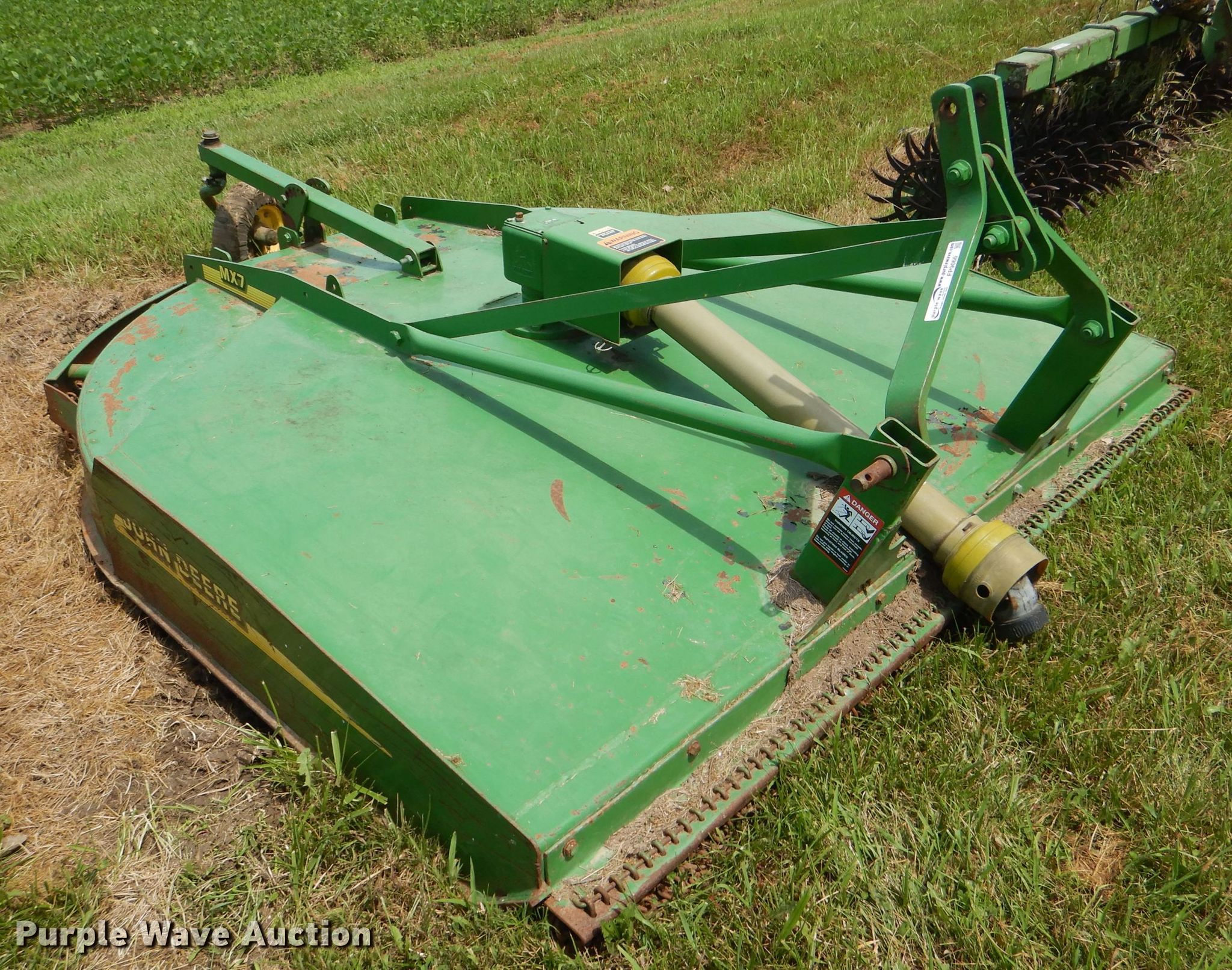 John Deere MX7 rotary mower in Gridley, KS Item FP9066 sold Purple Wave