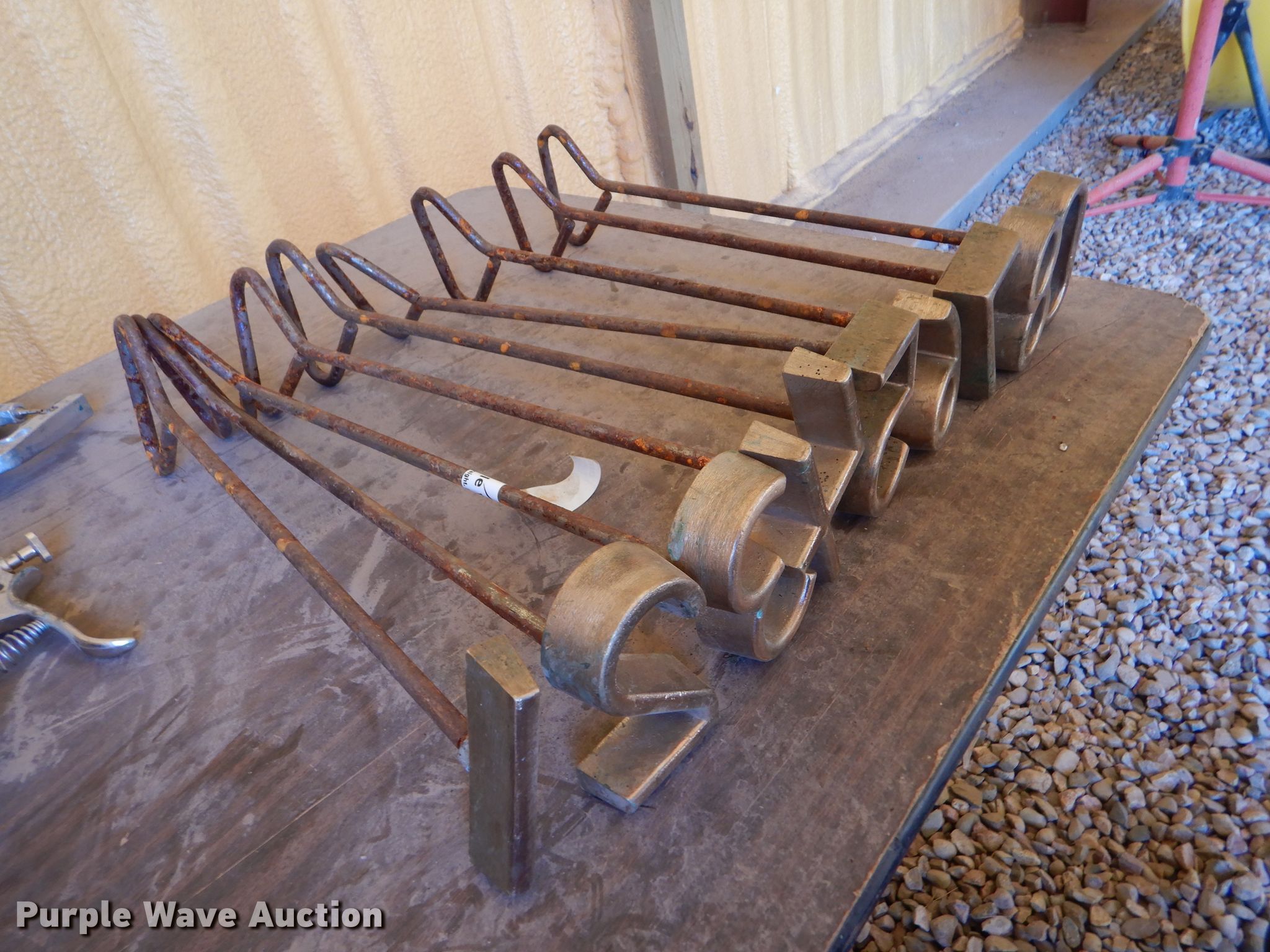 Set of 4" freeze branding irons in Dighton, KS Item FY9561 sold