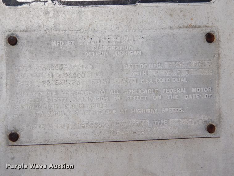 image for item DE8508 1984 Fruehauf DC5-M2-38 end dump trailer