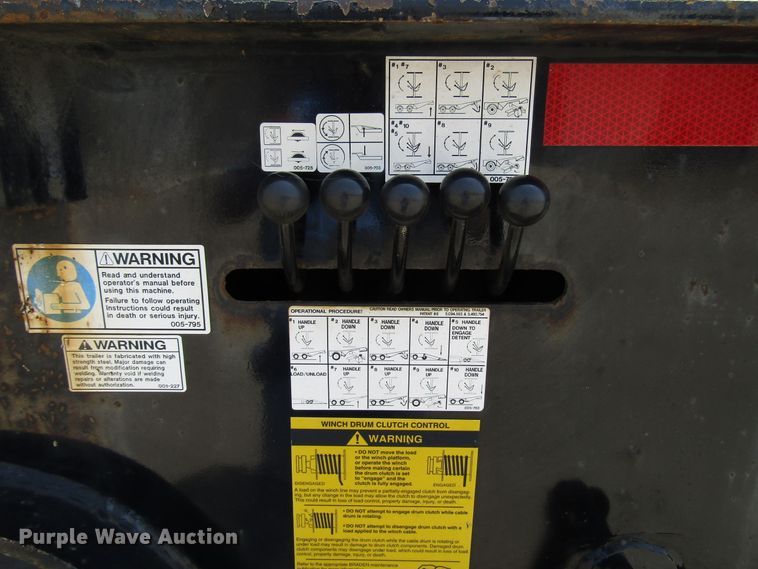 image for item DG1319 2008 Trail Eze TE80HT50 drop deck equipment trailer