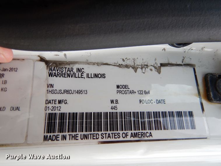 image for item DY9854 2013 International ProStar semi truck