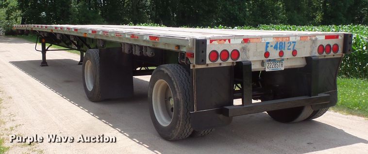 image for item FM9643 1999 Transcraft flatbed trailer