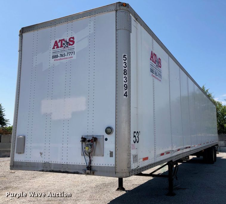 image for item G1852 2000 Wabash dry van trailer