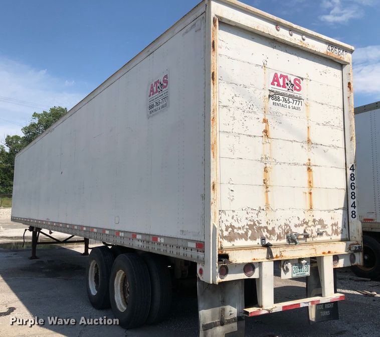 image for item G1867 1992 Wabash dry van trailer